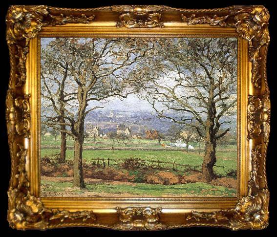 framed  Camille Pissarro Park view, ta009-2